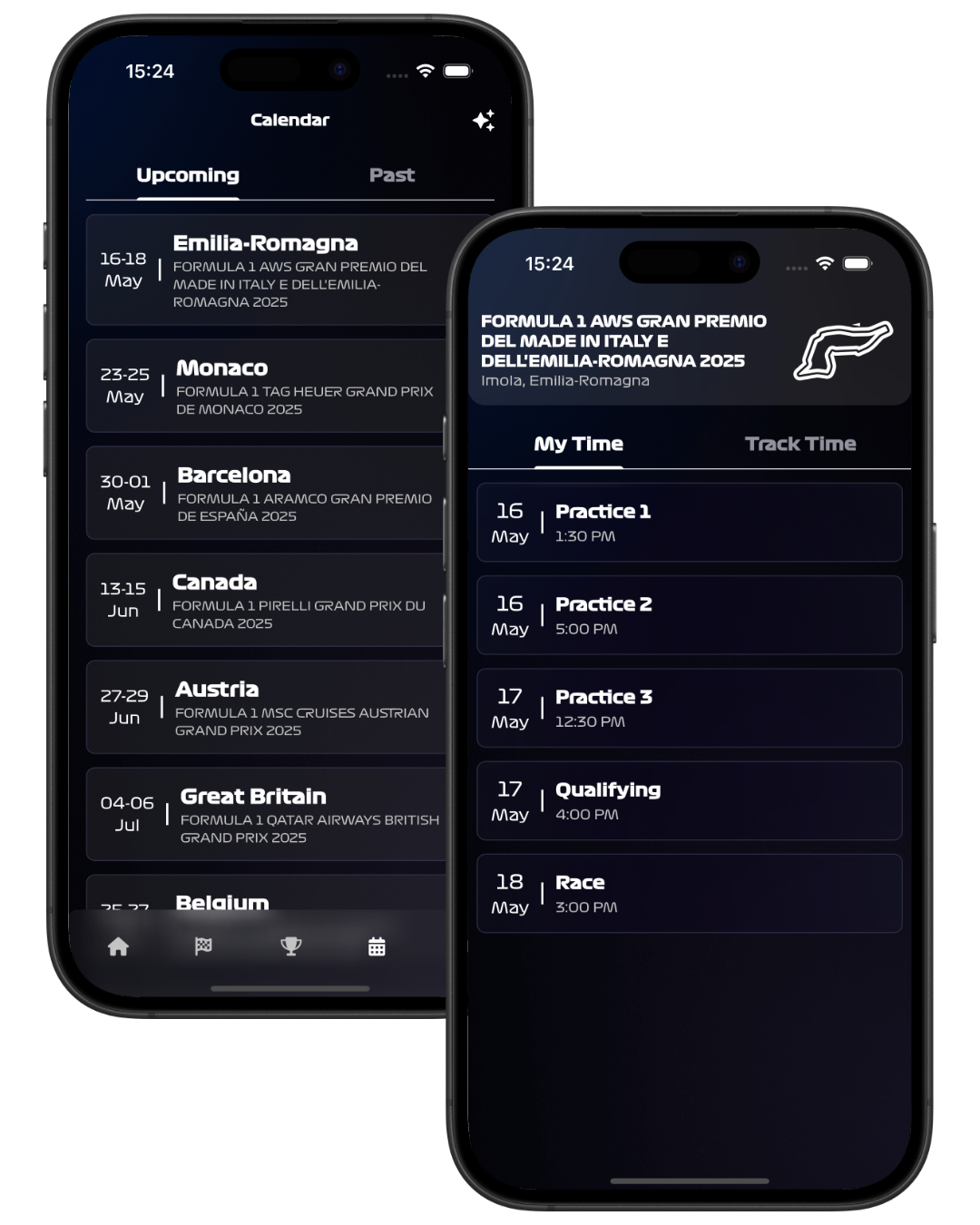 Calendario e Programmi delle Gare F1